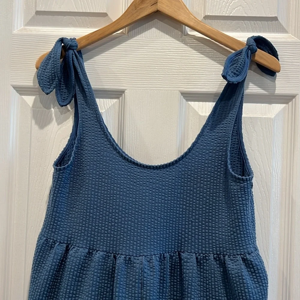 Urban Outfitters UO Marlee Knit Tie Shoulder Romper - Picture 3 of 9